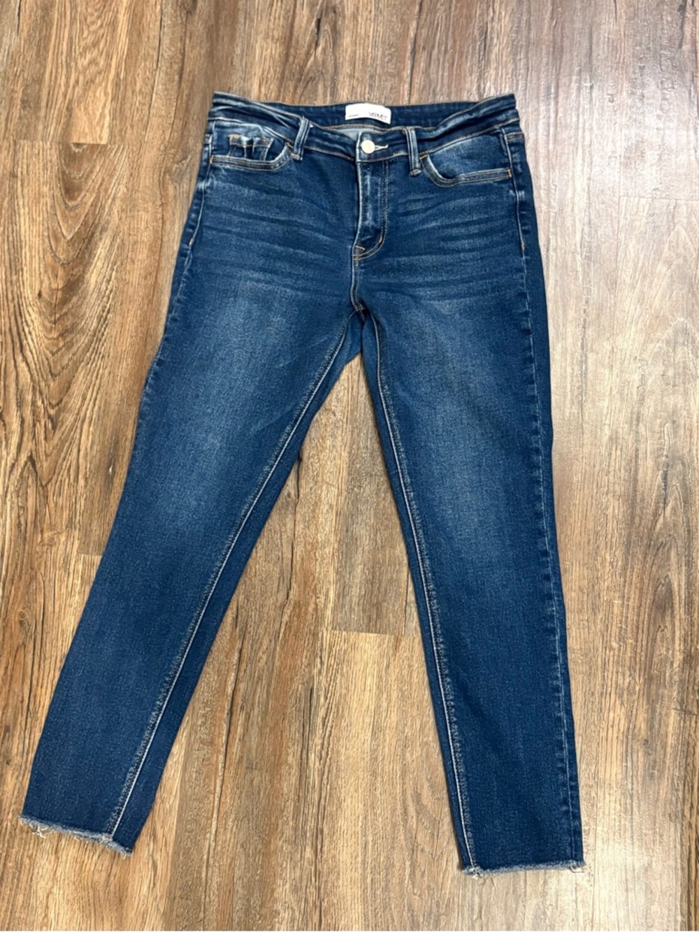 Slim High-Rise Women's Skinny Jeans in Dark Blue